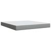 vidaXL Sommier &agrave; lattes de lit avec matelas Gris clair 180x200cm Tissu