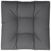 vidaXL Coussin de palette anthracite 80x80x12 cm tissu