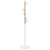 vidaXL Porte-manteau blanc 172 cm fer enduit de poudre