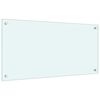 vidaXL Dosseret de cuisine Blanc 80x40 cm Verre tremp&eacute;