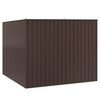 vidaXL Abri de jardin Marrron 195x198x159 cm Acier galvanis&eacute;
