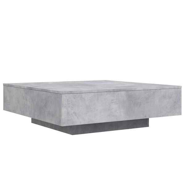 vidaXL Table basse gris b&eacute;ton 100x100x31 cm bois d'ing&eacute;nierie