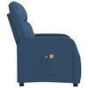 vidaXL Fauteuil de massage Bleu Tissu