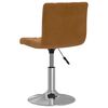vidaXL Tabouret de bar Marron Velours