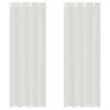 vidaXL Rideaux en voile avec &oelig;illets 2 pcs blanc