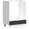 vidaXL Armoire &agrave; four Porto noir bois d'ing&eacute;nierie