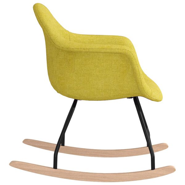 vidaXL Chaise &agrave; bascule Vert Tissu