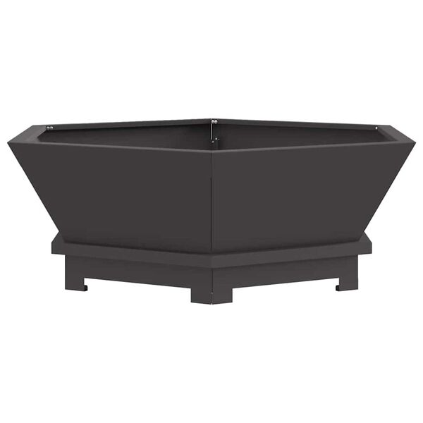 vidaXL Braise Noir 75 x 75 x 28 cm Acier