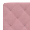 vidaXL Coussin de t&ecirc;te de lit rose 160 cm velours