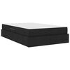 vidaXL Lit avec rangement et matelas Noir 120 x 200 cm Polyester