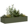 vidaXL Jardini&egrave;re vert olive 200x80x40 cm acier