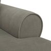 vidaXL Chaise lounge avec jupe Gris clair 91 x 157 x 91 cm