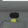 vidaXL Fauteuil de massage inclinable Gris fonc&eacute; Tissu