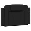 vidaXL Coussin de t&ecirc;te de lit Viana noir 90 cm similicuir