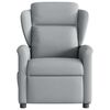 vidaXL Fauteuil de massage inclinable électrique gris clair tissu
