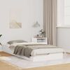 vidaXL Cadre de lit Blanc 80 x 210 cm Pin massif