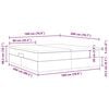 vidaXL Lit avec rangement et matelas Taupe 180 x 200 cm Polyester