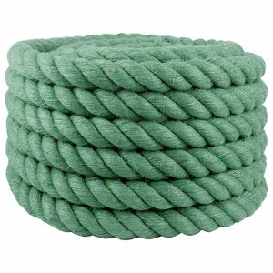 vidaXL Corde en Jute 50 mm Vert Jute 100% Tossa
