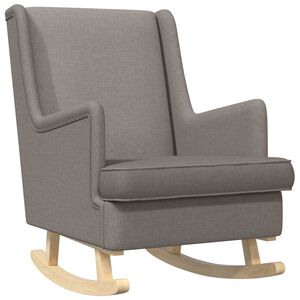 vidaXL Chaise &agrave; bascule Taupe 62 x 80 x 85 cm tissu