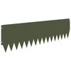 vidaXL Bordure de Pelouse 10 pcs 103 x 30 cm Acier Vert olive