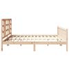 vidaXL Cadre de lit sans matelas 200x200 cm bois massif de pin