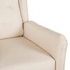 vidaXL Fauteuil inclinable Cr&egrave;me Tissu