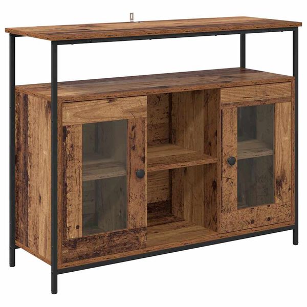 vidaXL Buffet Bois Ancien 100 x 35 x 80 cm Bois d'ingénierie