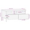 vidaXL Table basse marron 80x54x40 cm bois massif de manguier