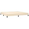 vidaXL Cadre de lit sans matelas crème 200x200 cm tissu