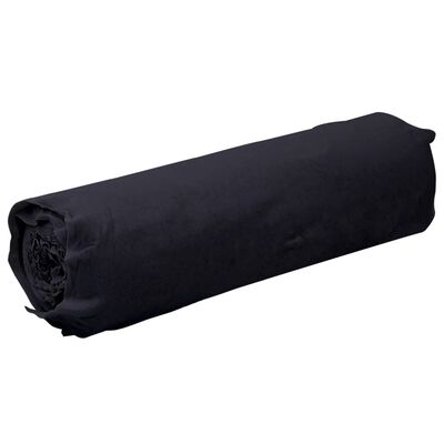vidaXL Membrane géotextile noir 1 x 150 m fibre de polyester