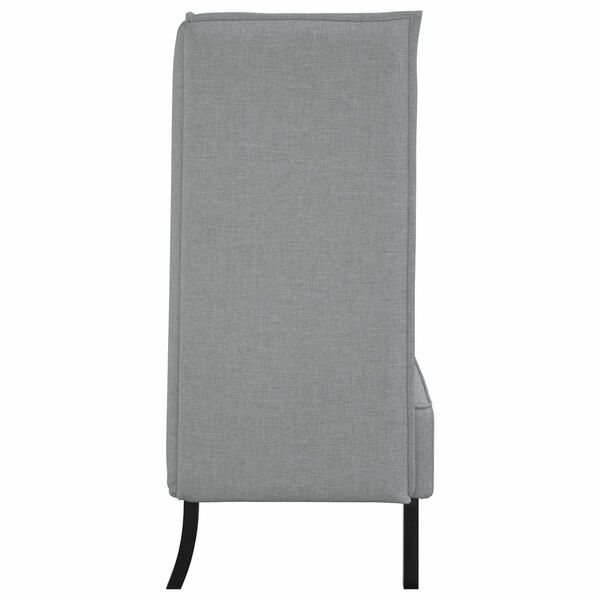 vidaXL Canapé à Haut Dossier Gris clair 109 x 56 x 121 cm tissu