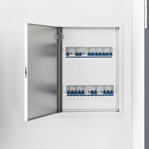 vidaXL Panneau d'Acc&egrave;s Blanc 63 x 33 x 3 cm Acier