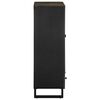 vidaXL Buffet noir 60x33x100 cm bois de manguier massif