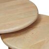 vidaXL Tables basses gigognes 3 pcs Noir Bois de mangue massif
