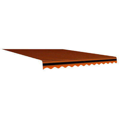 vidaXL Toile d'auvent Orange et marron 350x250 cm