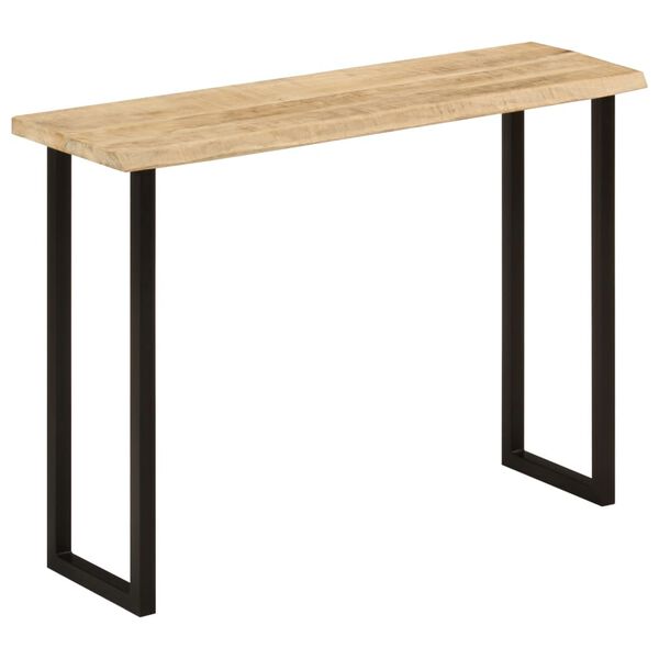 vidaXL Table console à live edge 105x33x76 cm bois de manguier massif