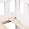 vidaXL Lit de jour et tiroirs sans matelas blanc 80x200 cm bois massif