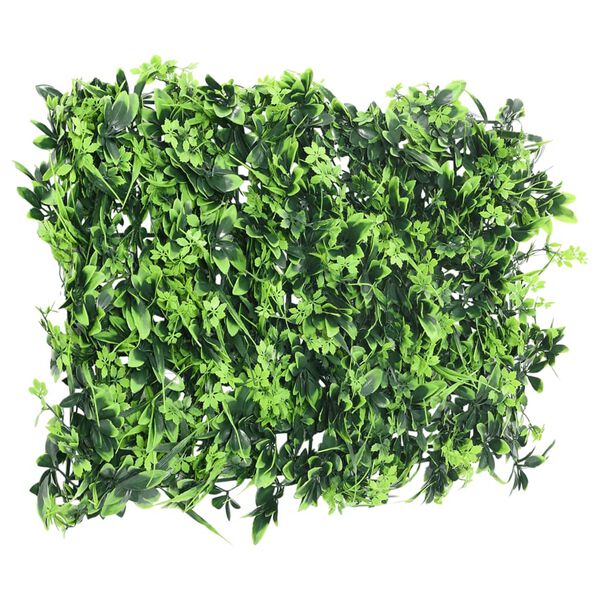 &nbsp;vidaXL Cl&ocirc;ture &agrave; feuilles artificielles 6 pcs vert 40x60 cm