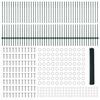 vidaXL Cl&ocirc;ture avec poteau Vert 1,2 x 100 m Acier et PVC