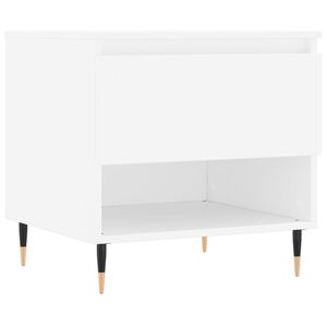vidaXL Table basse blanc 50x46x50 cm bois d&rsquo;ing&eacute;nierie