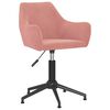 vidaXL Chaises pivotantes &agrave; manger lot de 6 rose velours