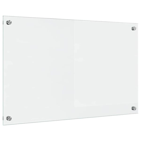 vidaXL Protection de cuisine Transparent 80 x 50 cm verre tremp&eacute;