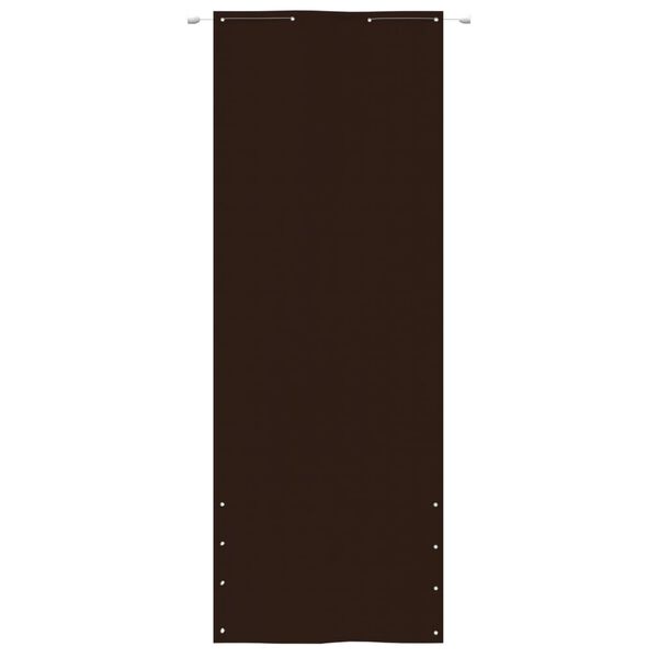 vidaXL &Eacute;cran de balcon Marron 80x240 cm Tissu Oxford