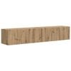 vidaXL Meuble TV mural 2 pc Ch&ecirc;ne artisan Bois d'ing&eacute;nierie
