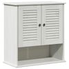 vidaXL Armoire de salle de bain VIGO Blanc et Blanc Antique