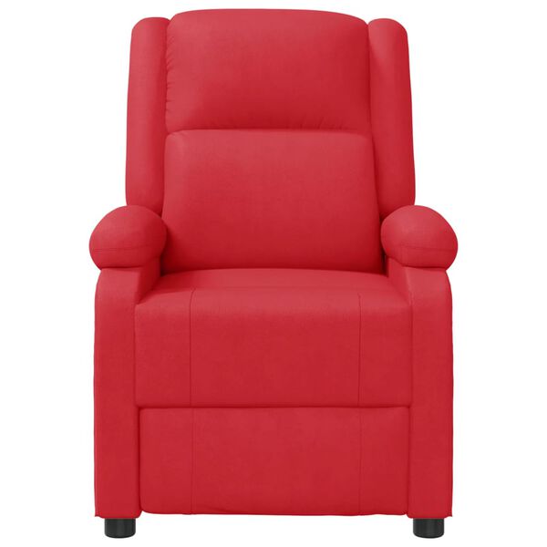 vidaXL Fauteuil inclinable Rouge Similicuir