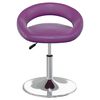 vidaXL Chaise de salle &agrave; manger pivotante Violet Similicuir