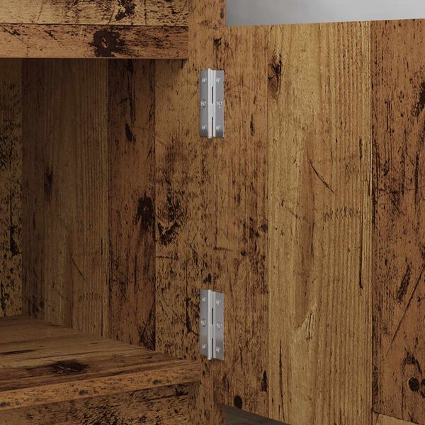 vidaXL Charni&egrave;re Uni 2 pcs Argent&eacute; 58 x 35 x 1 mm Acier