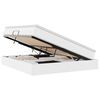 vidaXL Lit avec rangement et matelas Blanc 160 x 200 cm Simili cuir