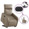 vidaXL Fauteuil inclinable &eacute;lectrique cappuccino similicuir